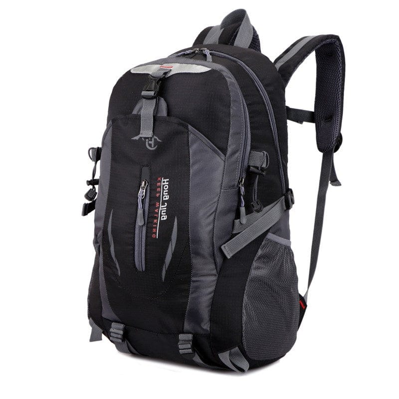 Grau-schwarzer Wanderrucksack