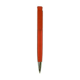 Moderner, roter Kugelschreiber mit silbernen Details