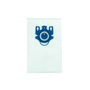 Weisser Staubsaugerfilter Beutel mit blauer Öffnung