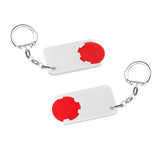 Porte-jeton avec jeton 1€ "Bêta"