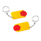 Porte-jeton avec jeton 1€ "Bêta"