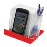 Smartphone/Tablet Stand with Note Box and Pen Holder