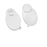 Chip holder with 1€ token "Face"