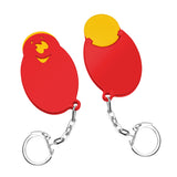 Porte-jeton avec jeton de 1 € « Visage »