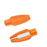 Tire tread depth gauge with valve cap remover