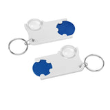 Chip holder with €1 chip and magnifier