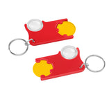 Chip holder with €1 chip and magnifier