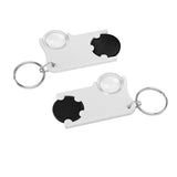 Chip holder with €1 chip and magnifier