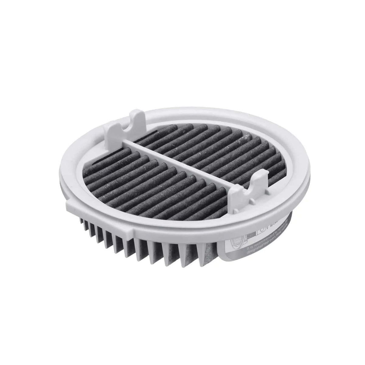 Weisser HEPA-Filter für Staubsauger von oben