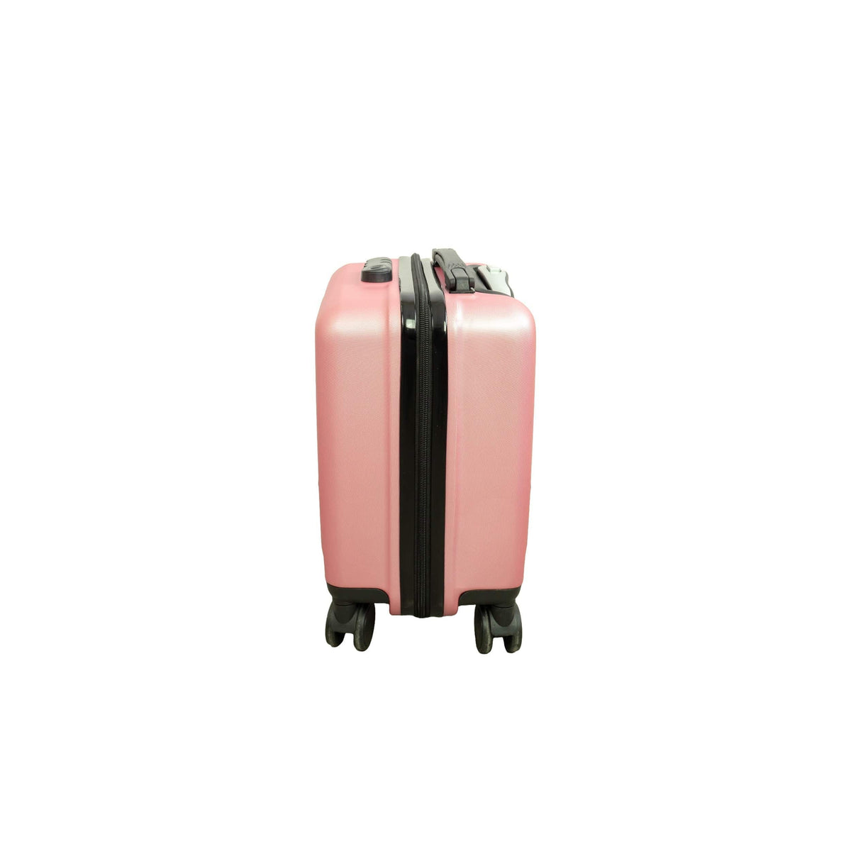 Pinker Handgepäck Koffer von der Seite