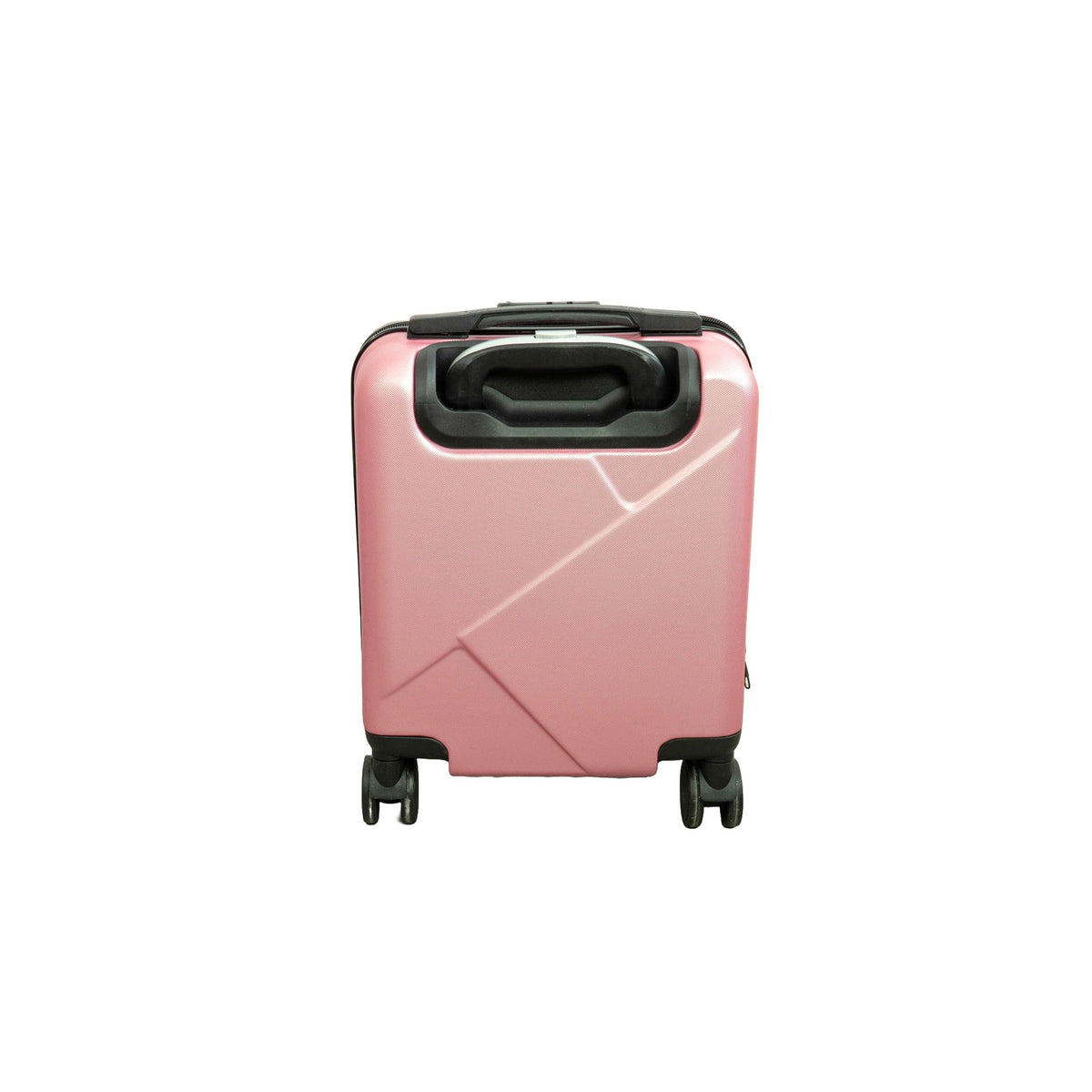 Pinker Handgepäck Koffer von hinten