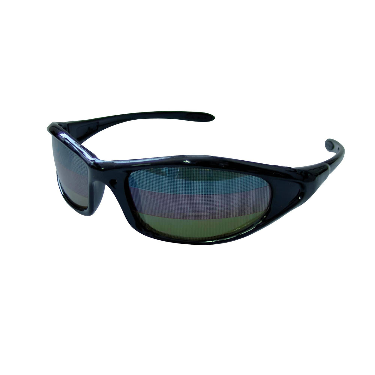 Schwarze Sonnenbrille mit Deutschlandflagge als Glas