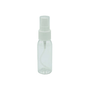 Herangezoomtes Bild an transparente Sprühflasche
