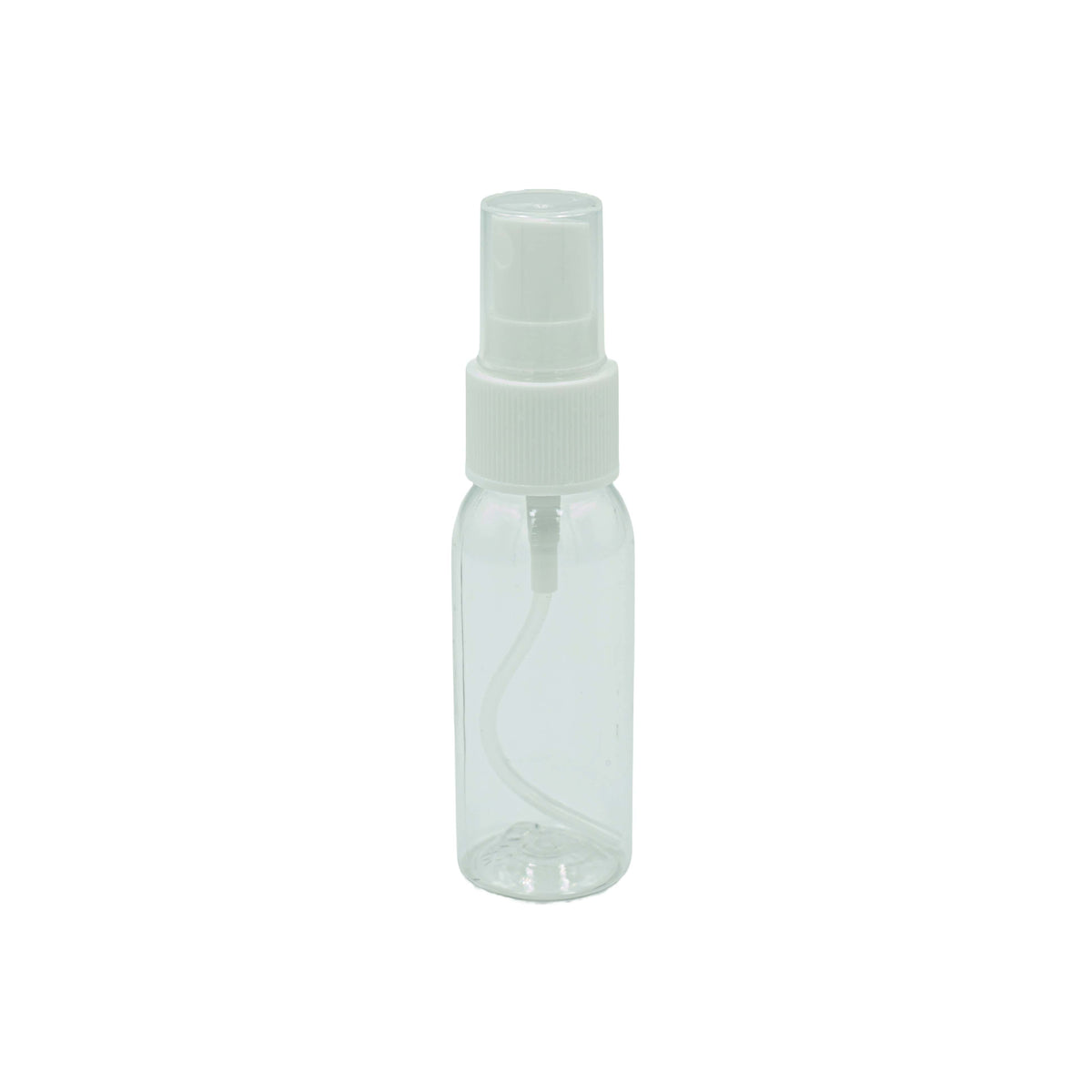 Herangezoomtes Bild an transparente Sprühflasche