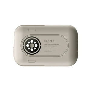 Beige Powerbank für Apple Watch von unten