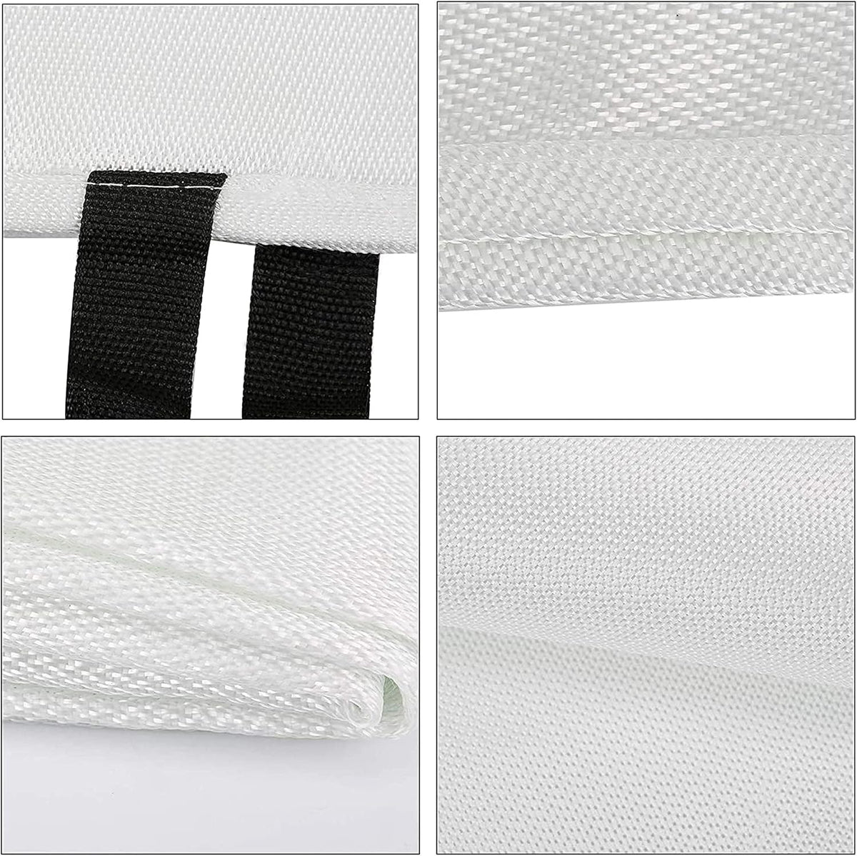 Produktdetails der weissen Löschdecke