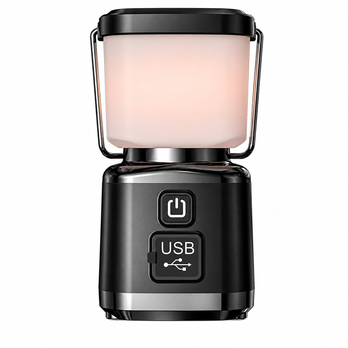 Kompakte LED Camping-Laterne mit USB-C & 3 Lichtmodi