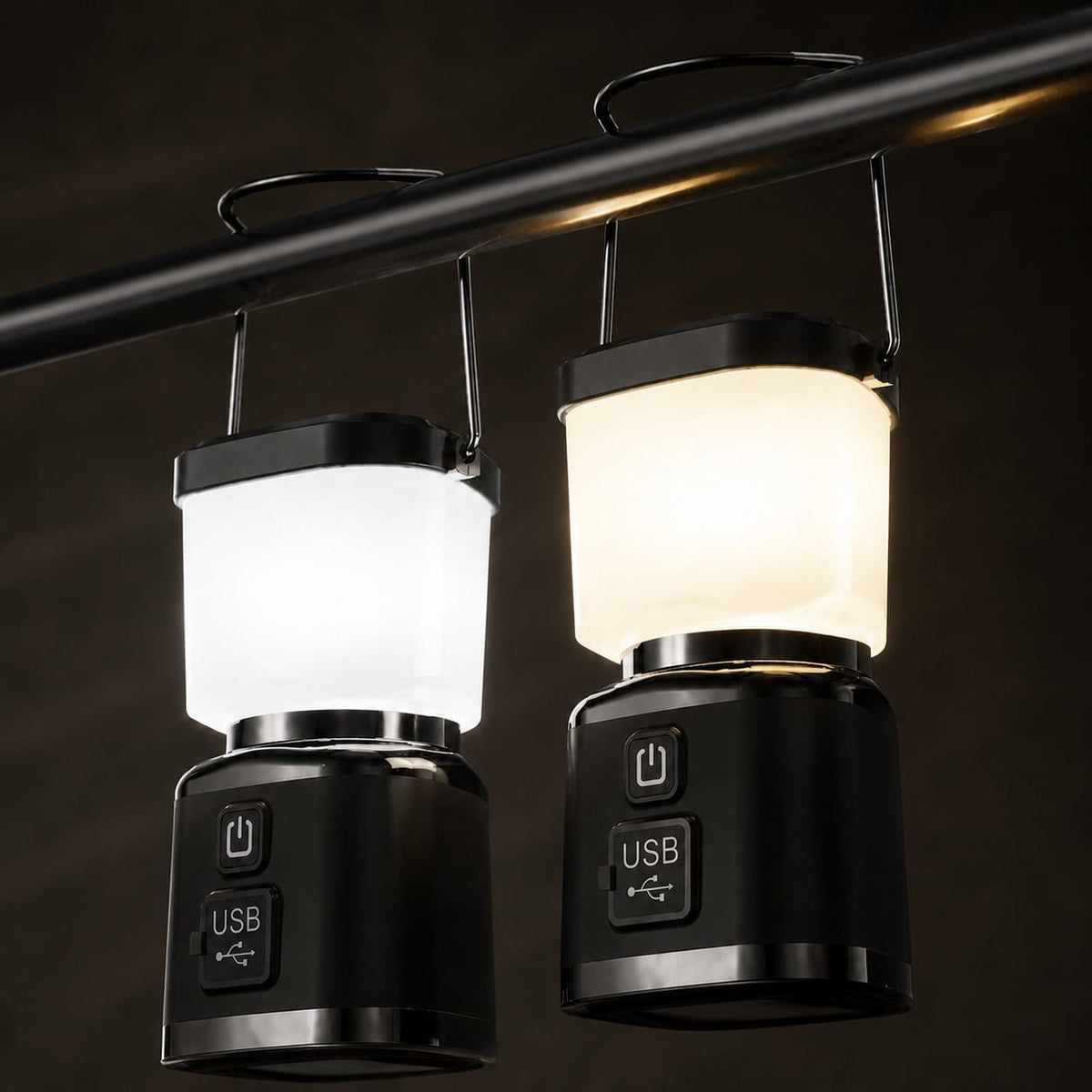 Kompakte LED Camping-Laterne mit USB-C & 3 Lichtmodi
