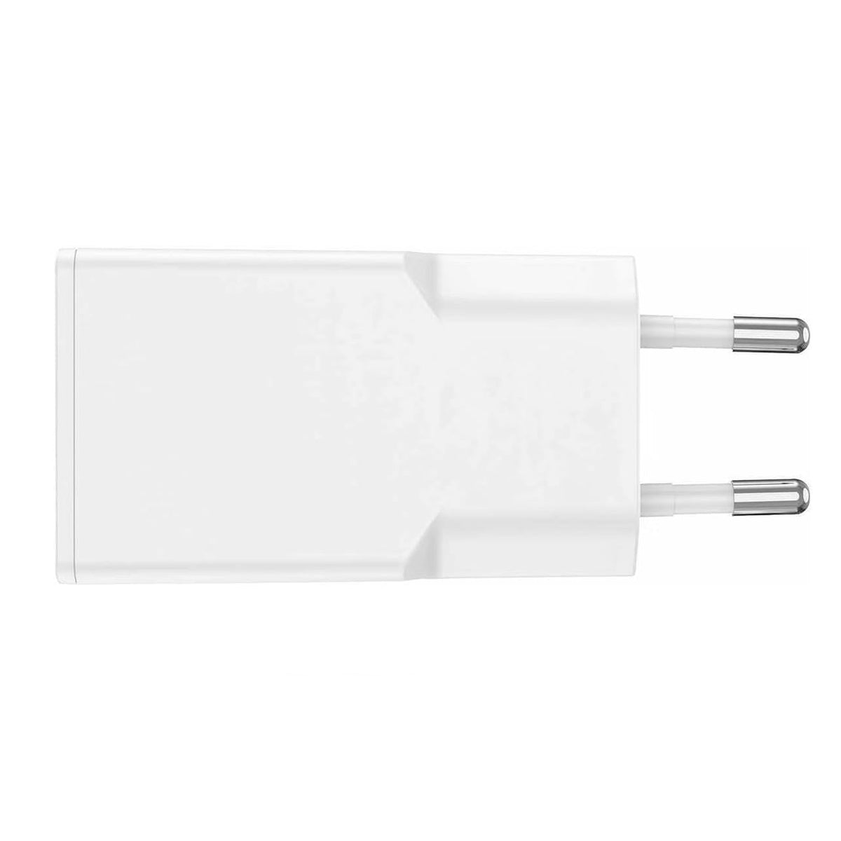 Weisser Stecker mit USB-C Anschluss von oben