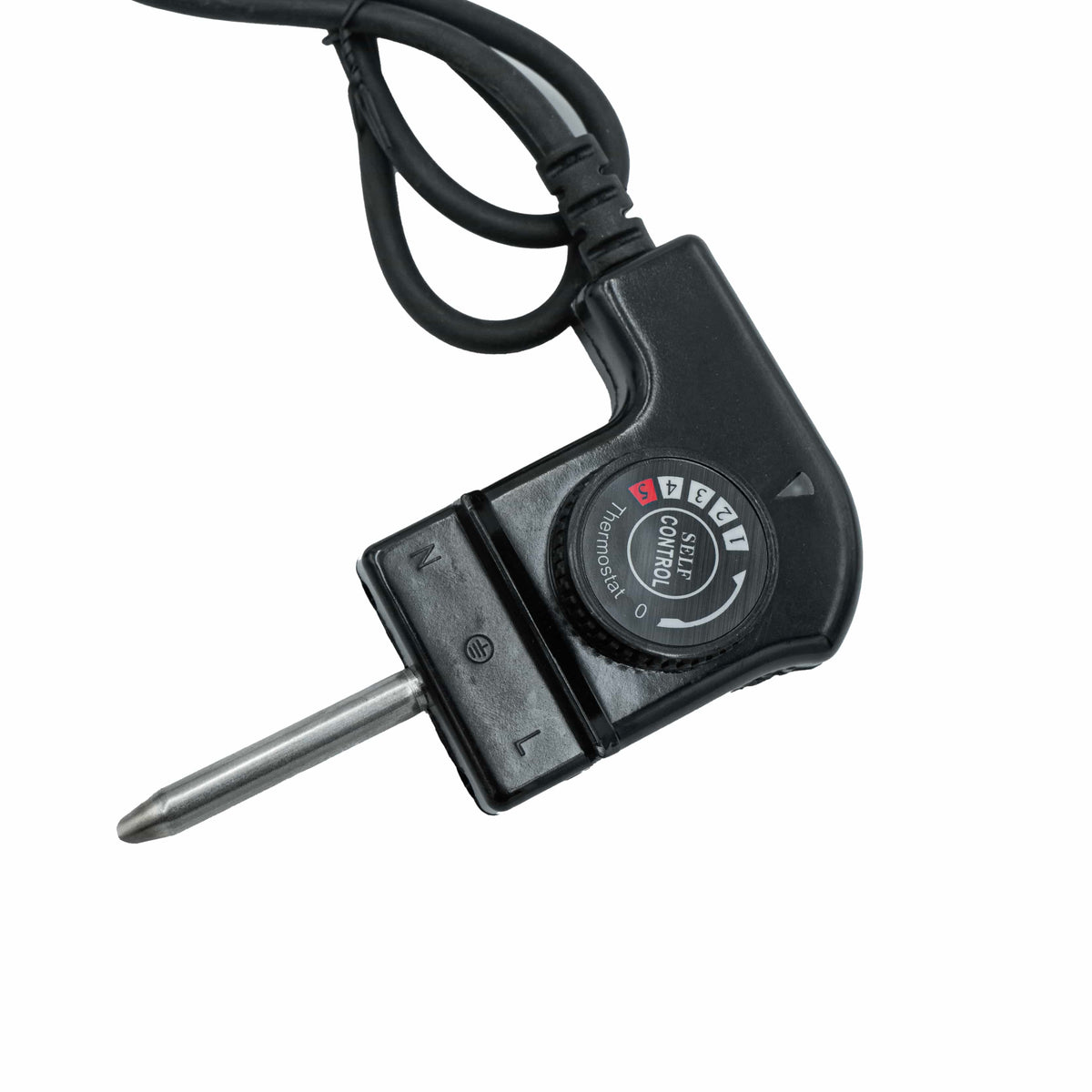 Schwarzes Kabel mit Stufeneinstellung