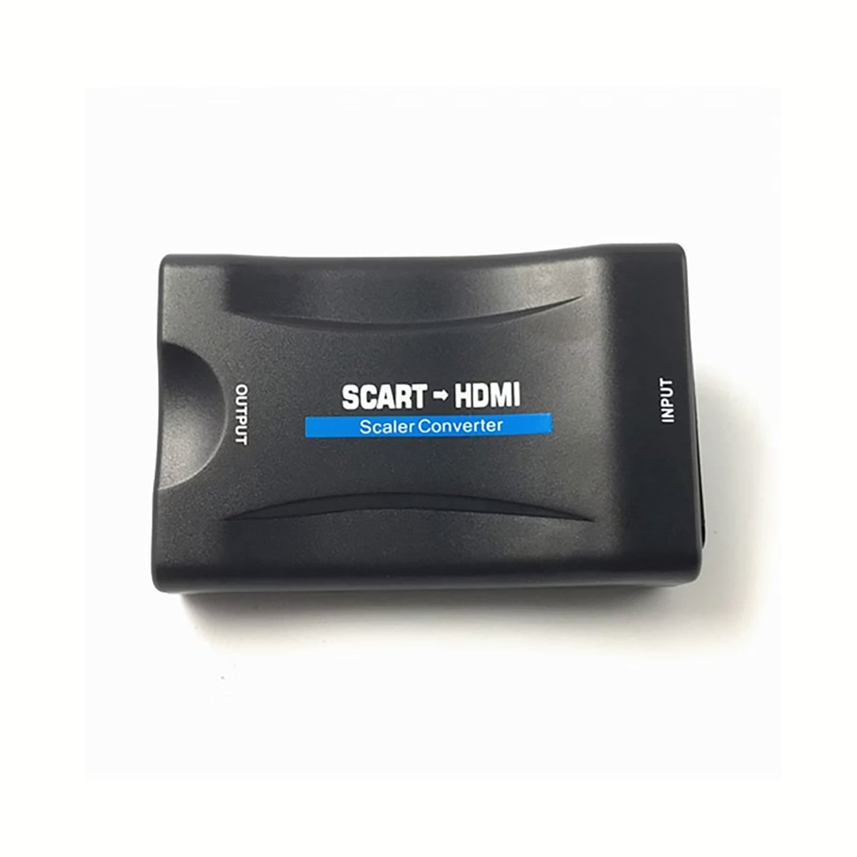 Schwarzer Scart zu HDMI Adapter von oben