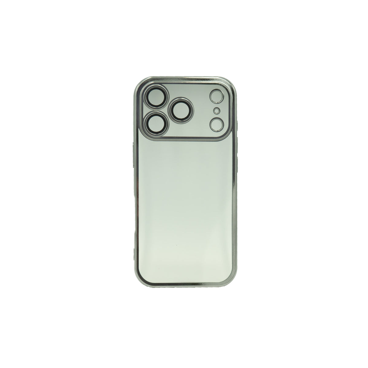 Transparente Handyhülle mit silbernem Rand
