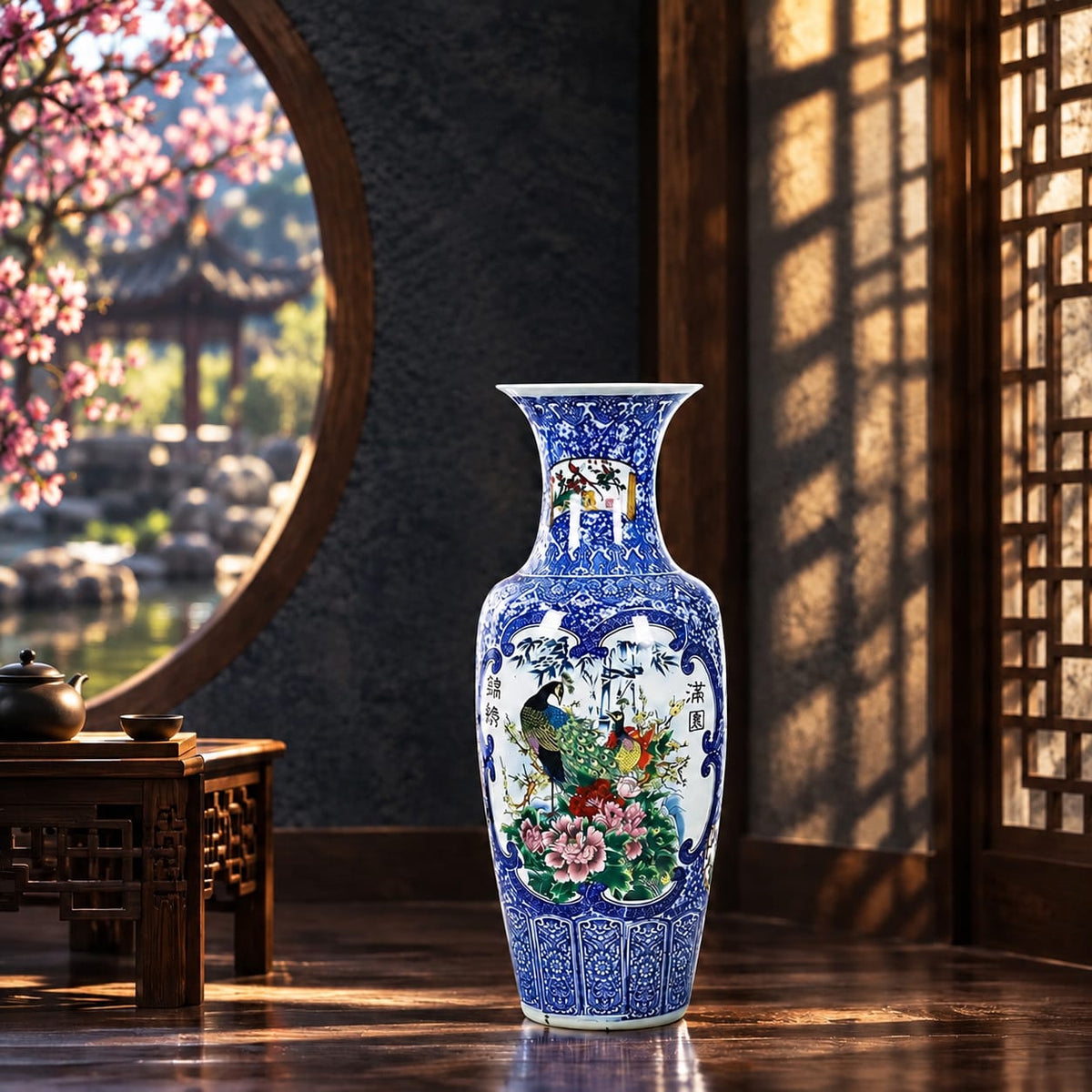Deko-Vase Chinesischer Folklore-Stil