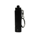 Schwarze Schlüsselanhänger-Taschenlampe