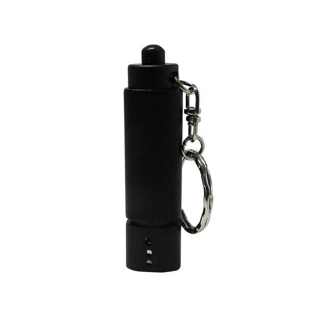 Schwarze Schlüsselanhänger-Taschenlampe