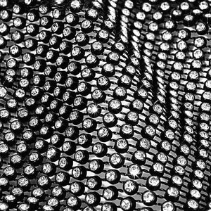 Glitzernde Maske von Nahem