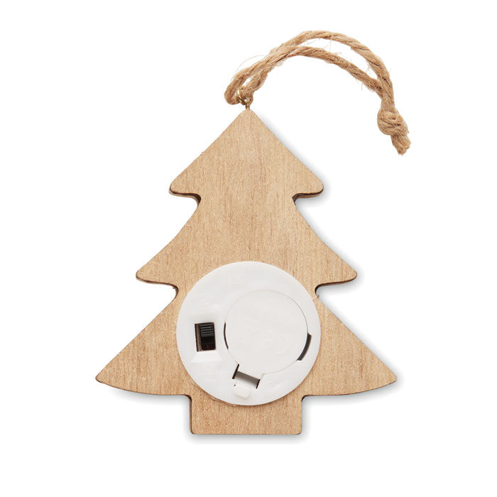 Anhänger aus Holz mit LED