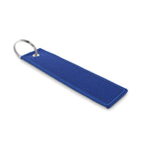 Porte-clés en polyester avec étiquette