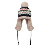 Bonnet d'aviateur tricoté