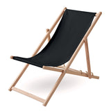 Wooden deckchair