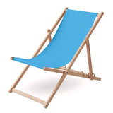 Wooden deckchair