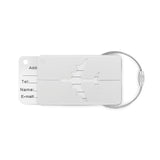 Étiquette de bagage en aluminium