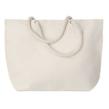 Beach bag with rope handle