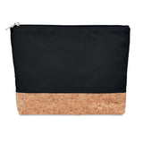 Cosmetic bag with cork