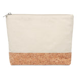 Cosmetic bag with cork